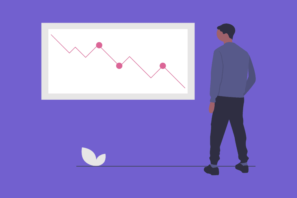 Why Investing in Requirements Gathering Software Still Makes Sense During an Economic Crisis - man looking at graph with downward trend